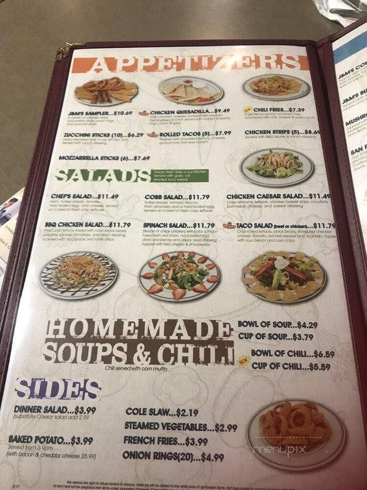 J & M's - Escondido, CA menu_pic