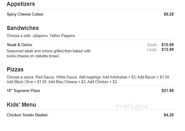 The Fireplace Bar - Saint Louis, MO menu_pic