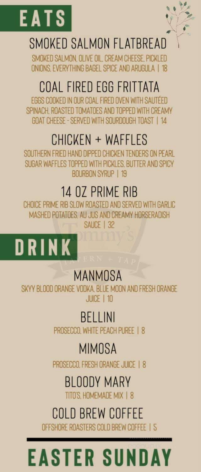 Tommy's Tavern and Tap - Sea Bright, NJ menu_pic