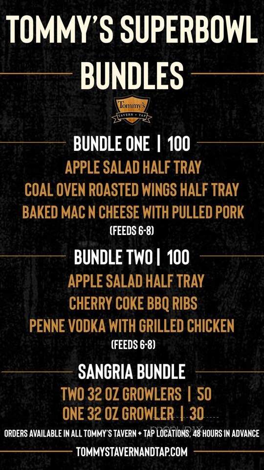 Tommy's Tavern and Tap - Sea Bright, NJ menu_pic