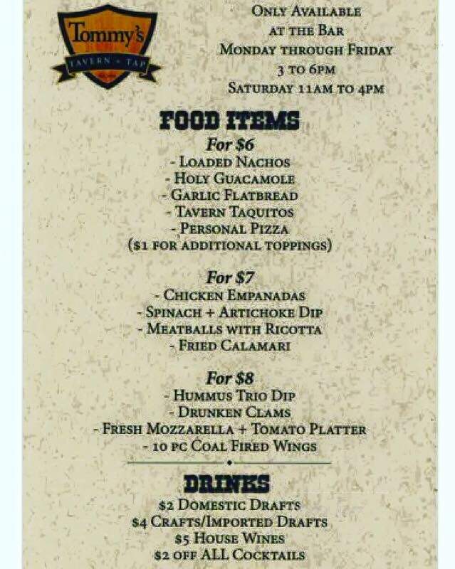 Tommy's Tavern and Tap - Sea Bright, NJ menu_pic