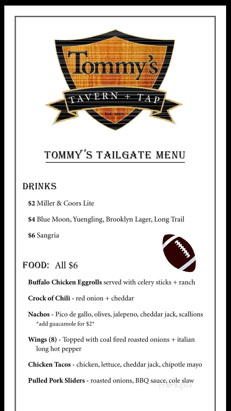 Tommy's Tavern and Tap - Sea Bright, NJ menu_pic