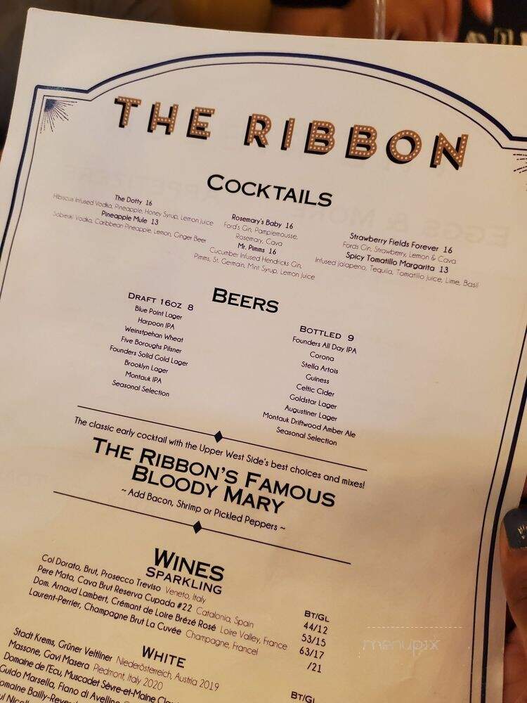 The Ribbon - New York, NY menu_pic