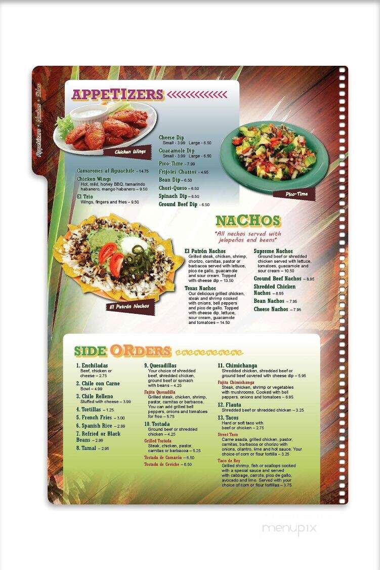El Patron - Opelika, AL menu_pic