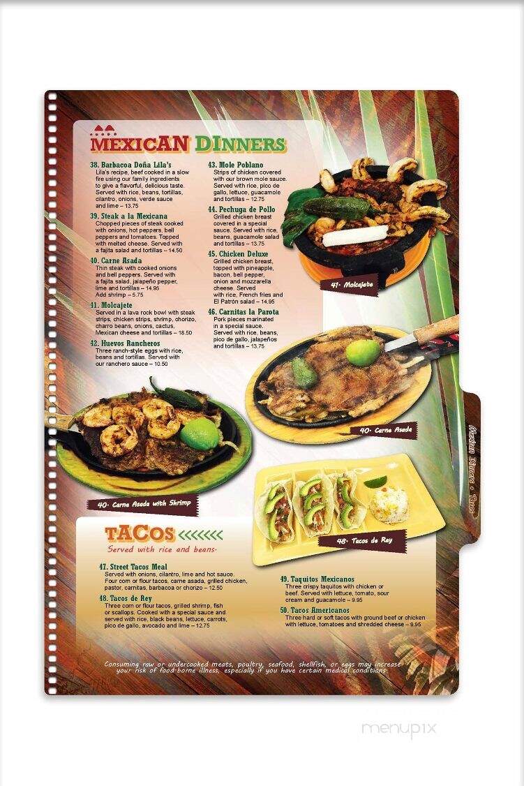 El Patron - Opelika, AL menu_pic