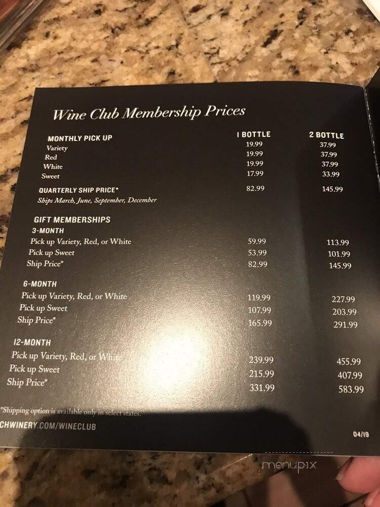 Cooper's Hawk Winery and Restaurant - Brookfield, WI menu_pic