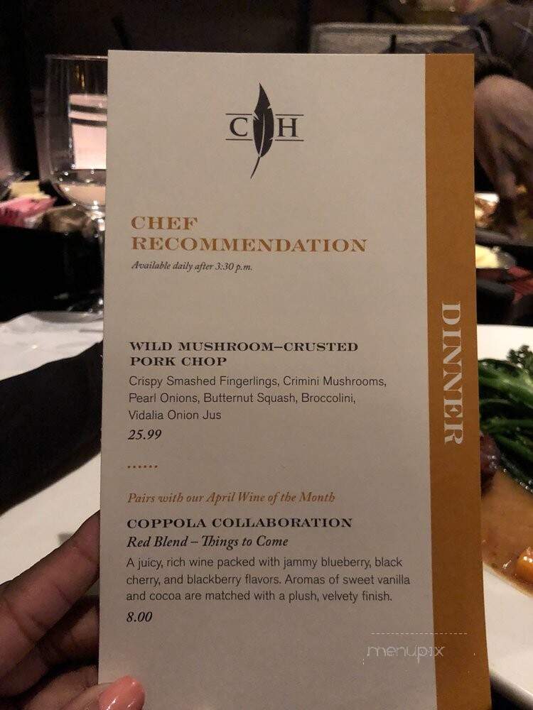 Cooper's Hawk Winery and Restaurant - Brookfield, WI menu_pic