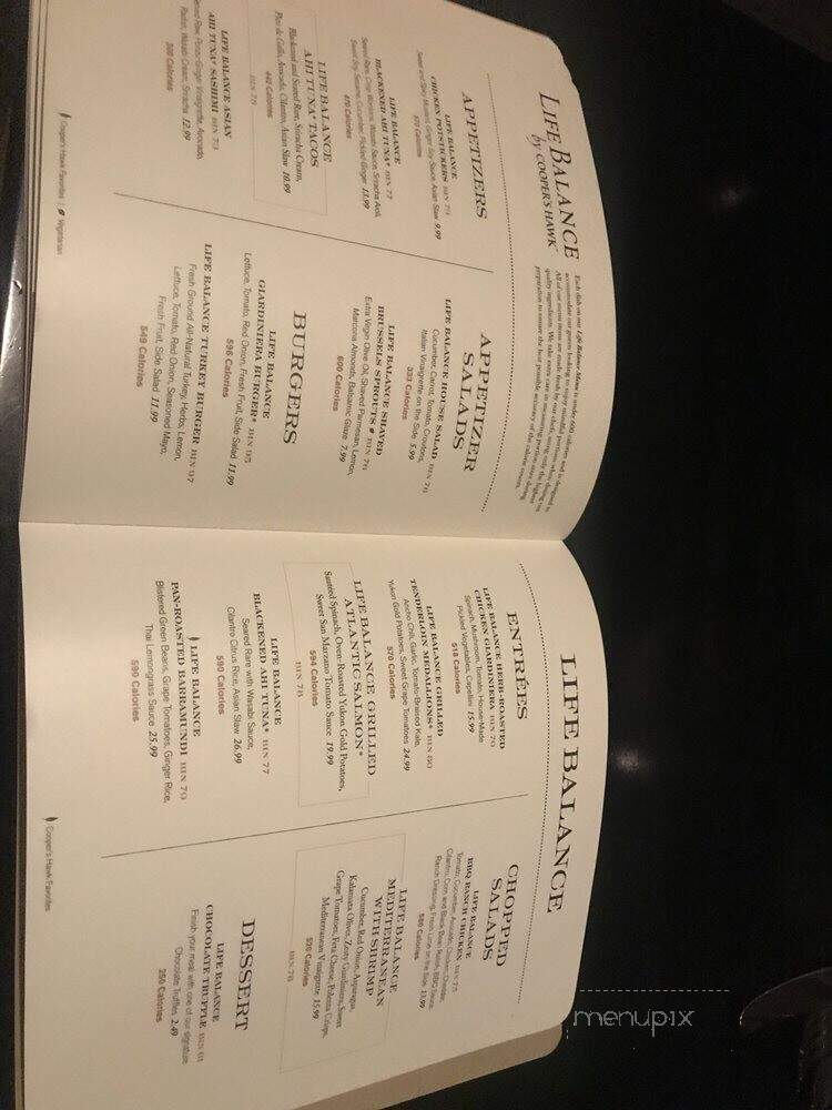 Cooper's Hawk Winery and Restaurant - Brookfield, WI menu_pic