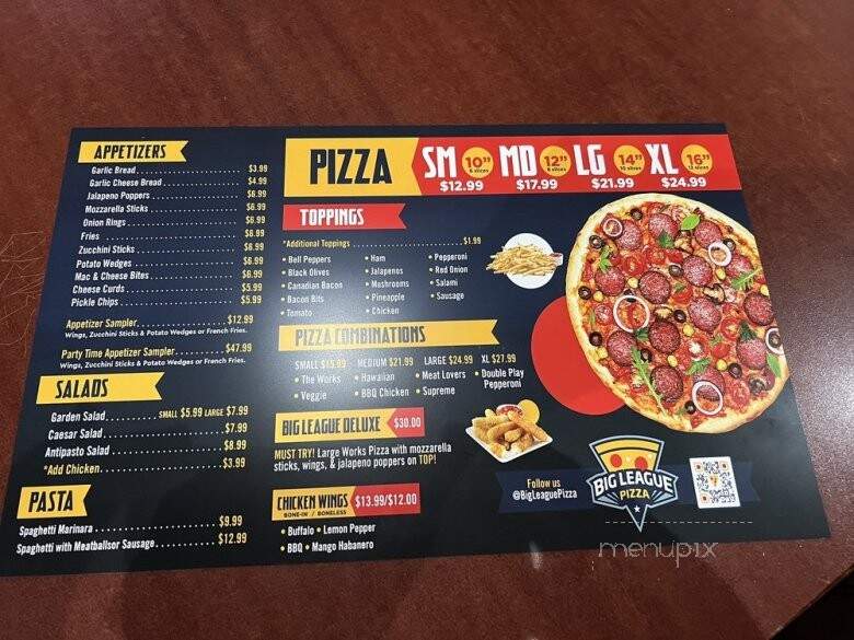 Big League Pizza - La Habra, CA menu_pic