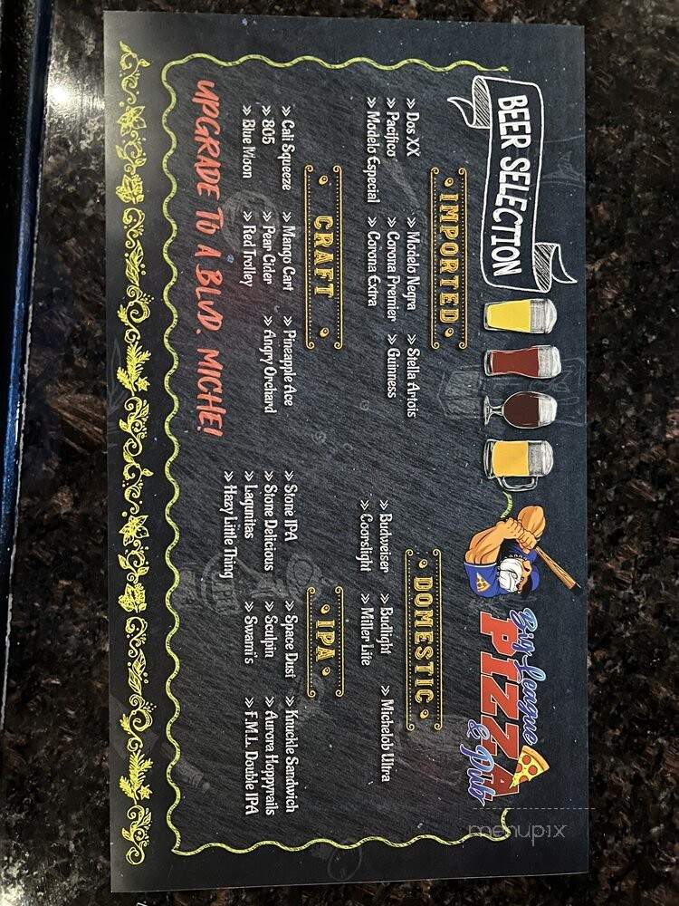 Big League Pizza - La Habra, CA menu_pic