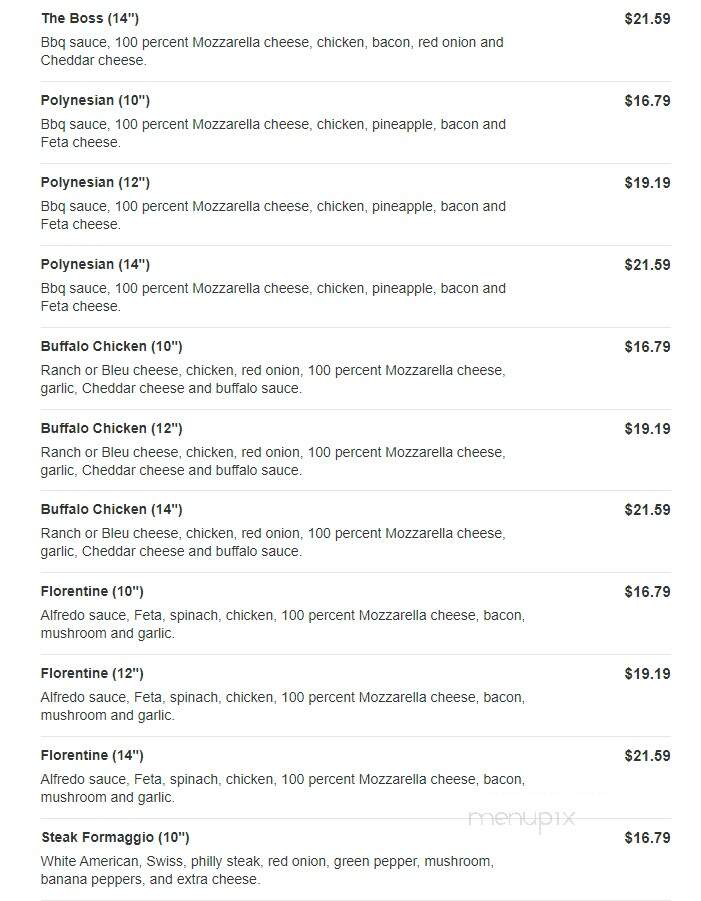 Cousin Vinny's Pizza - Middletown, OH menu_pic