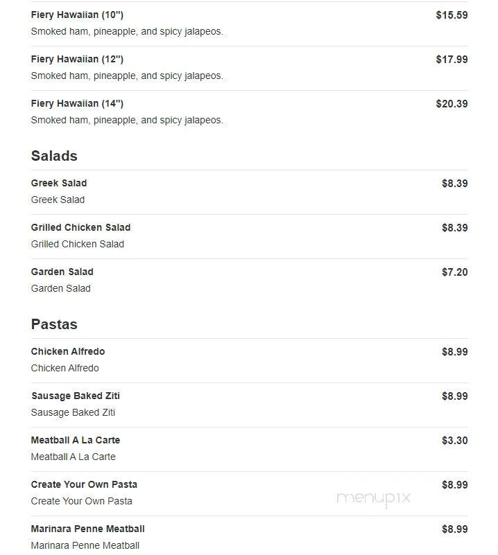 Cousin Vinny's Pizza - Middletown, OH menu_pic