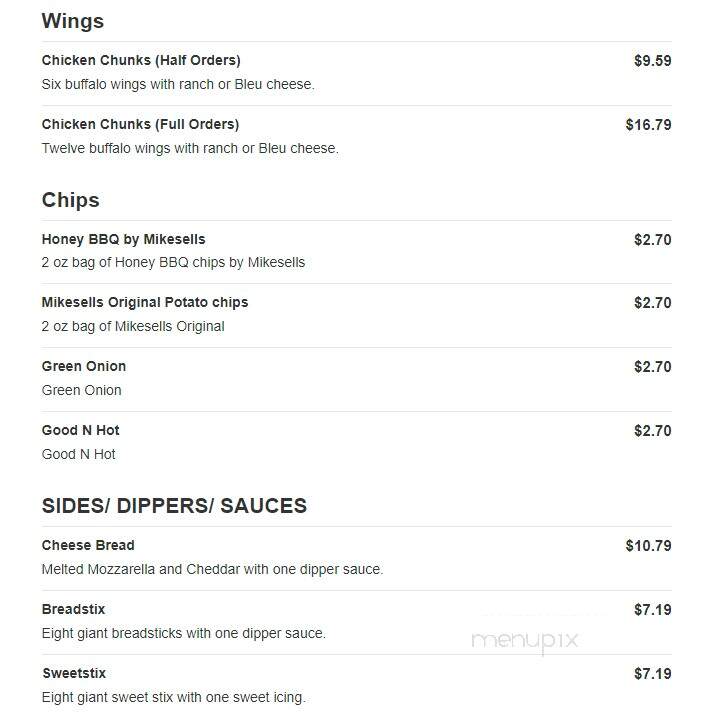 Cousin Vinny's Pizza - Middletown, OH menu_pic