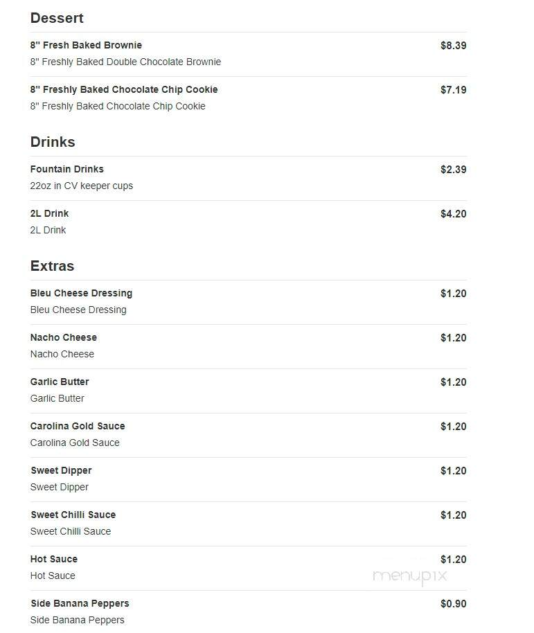 Cousin Vinny's Pizza - Middletown, OH menu_pic