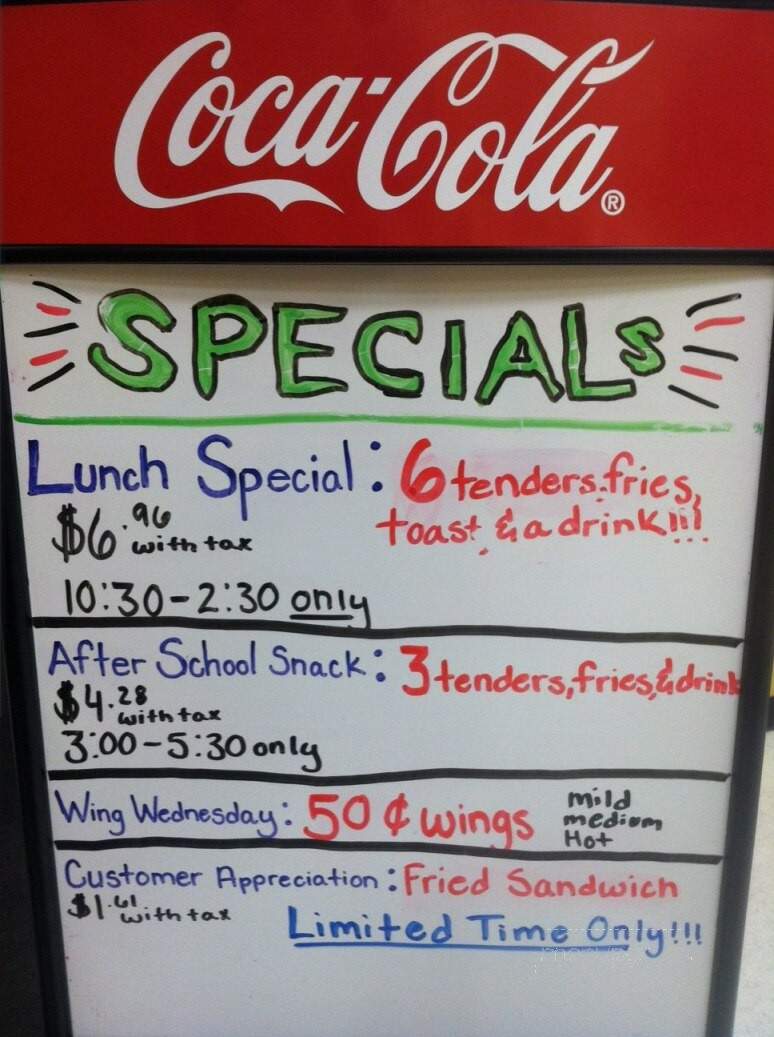 Guthrie's Golden Fried Chicken Fingers - Trenton, GA menu_pic