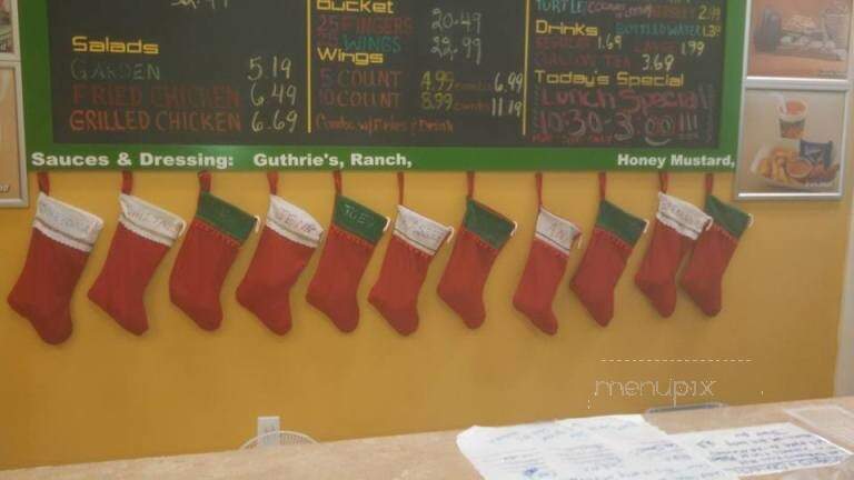 Guthrie's Golden Fried Chicken Fingers - Trenton, GA menu_pic