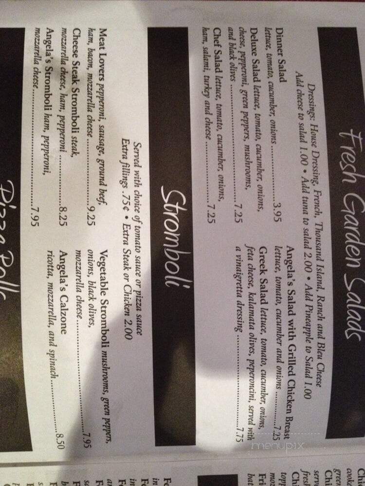 Angel's Italian Ristorante - Powhatan, VA menu_pic