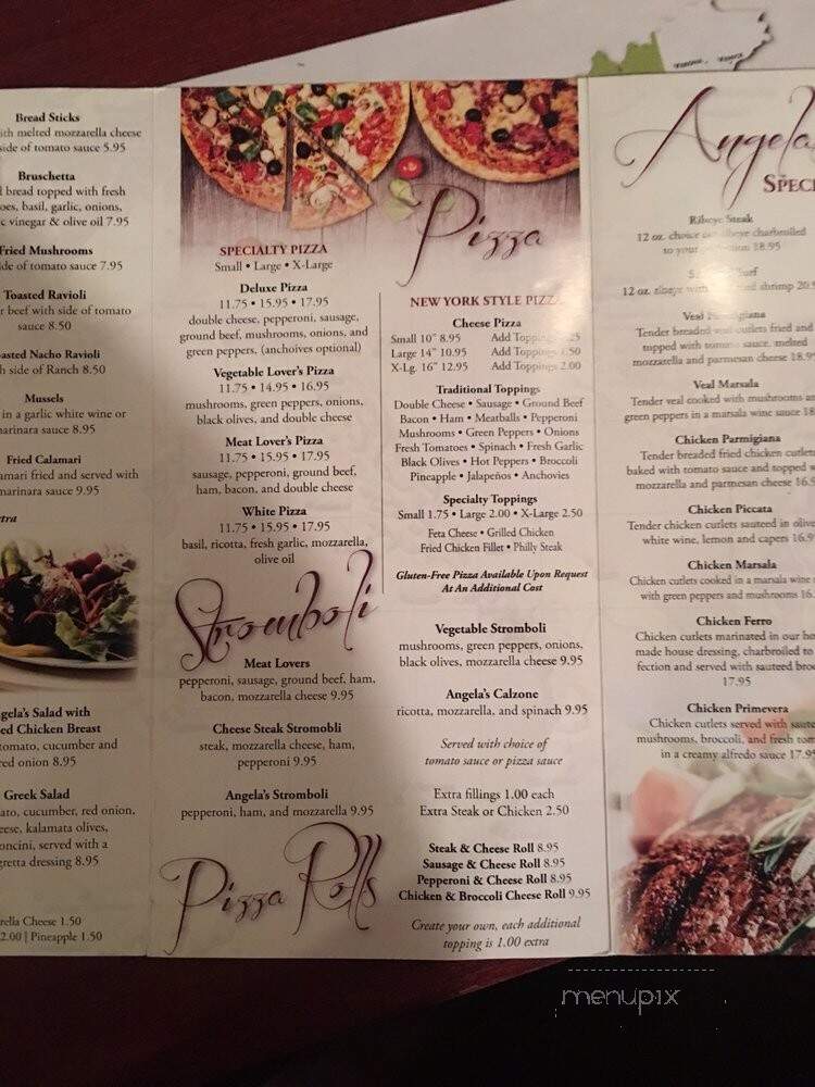 Angel's Italian Ristorante - Powhatan, VA menu_pic
