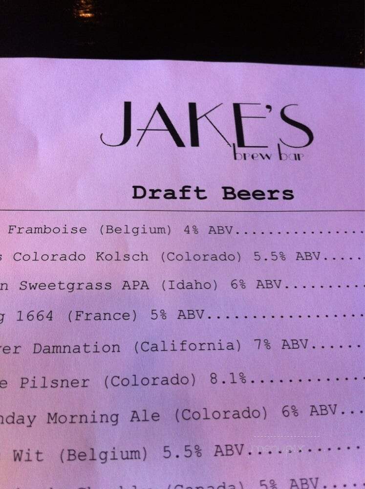 Jake's Brew Bar - Littleton, CO