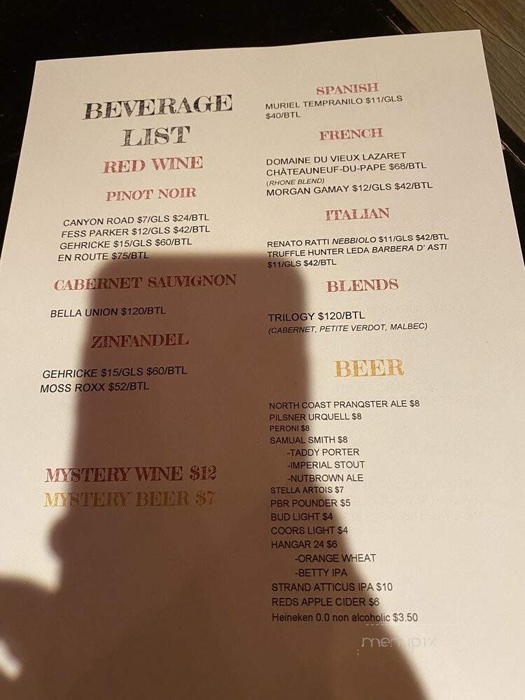 Stone Creek Bistro - Blue Jay, CA menu_pic