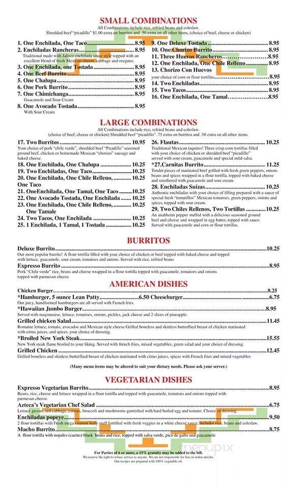Don Pedro Mexican Restaurant - Gastonia, NC menu_pic