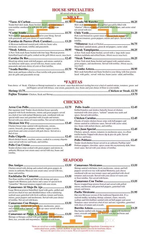Don Pedro Mexican Restaurant - Gastonia, NC menu_pic