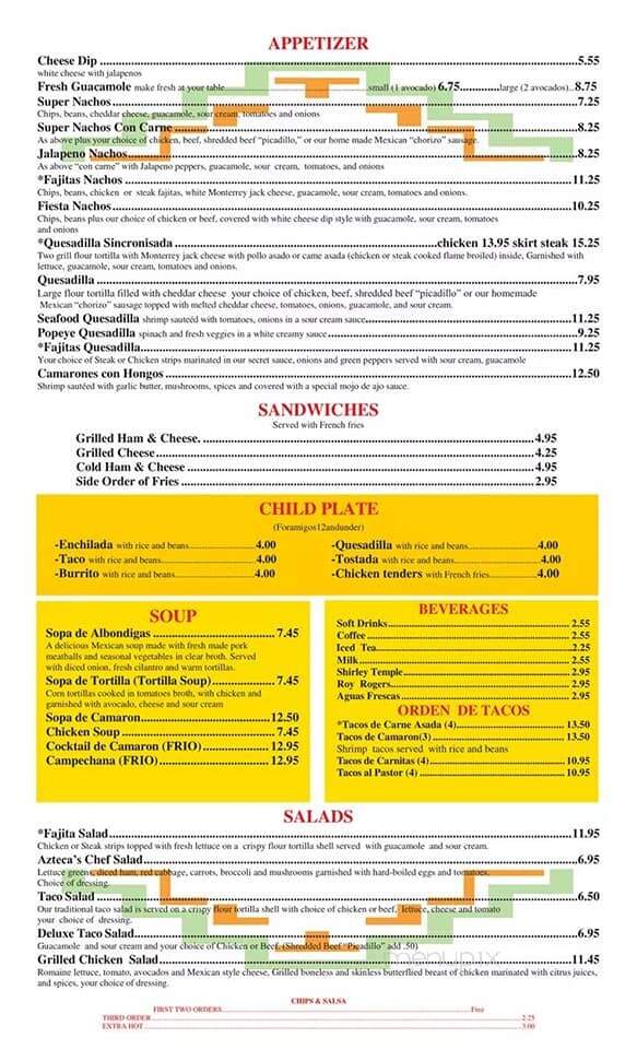 Don Pedro Mexican Restaurant - Gastonia, NC menu_pic