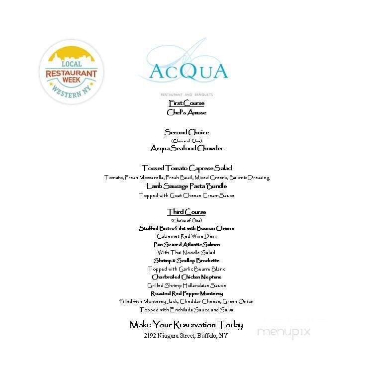 Acqua Restaurant and Banquets - Buffalo, NY