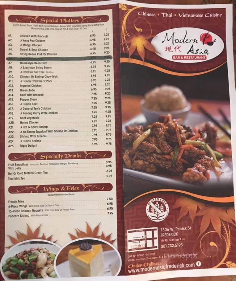 Modern Asia Bar & Restaurant - Frederick, MD