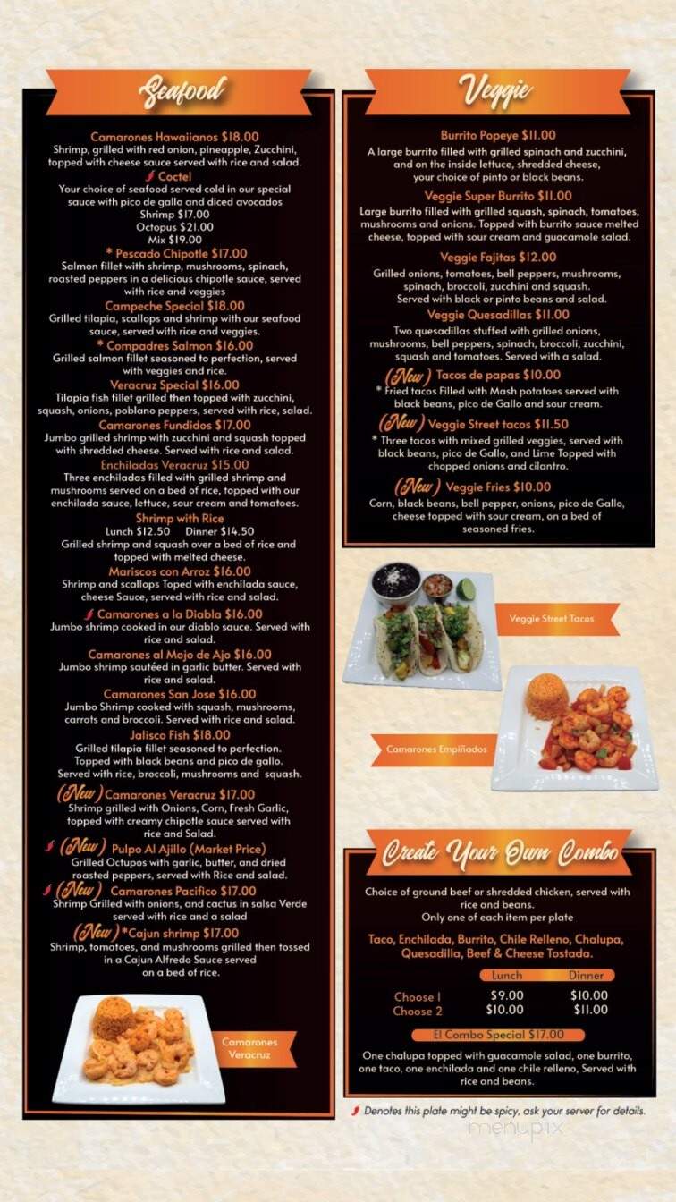 Compadres Mexican Restaurants - Randleman, NC menu_pic
