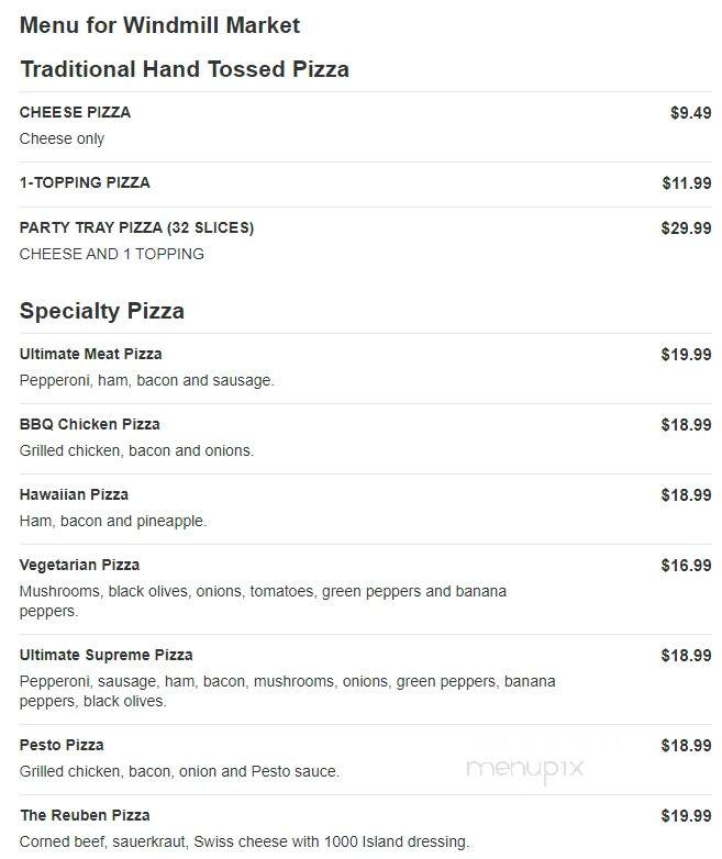 Windmill Market - West Bloomfield, MI menu_pic