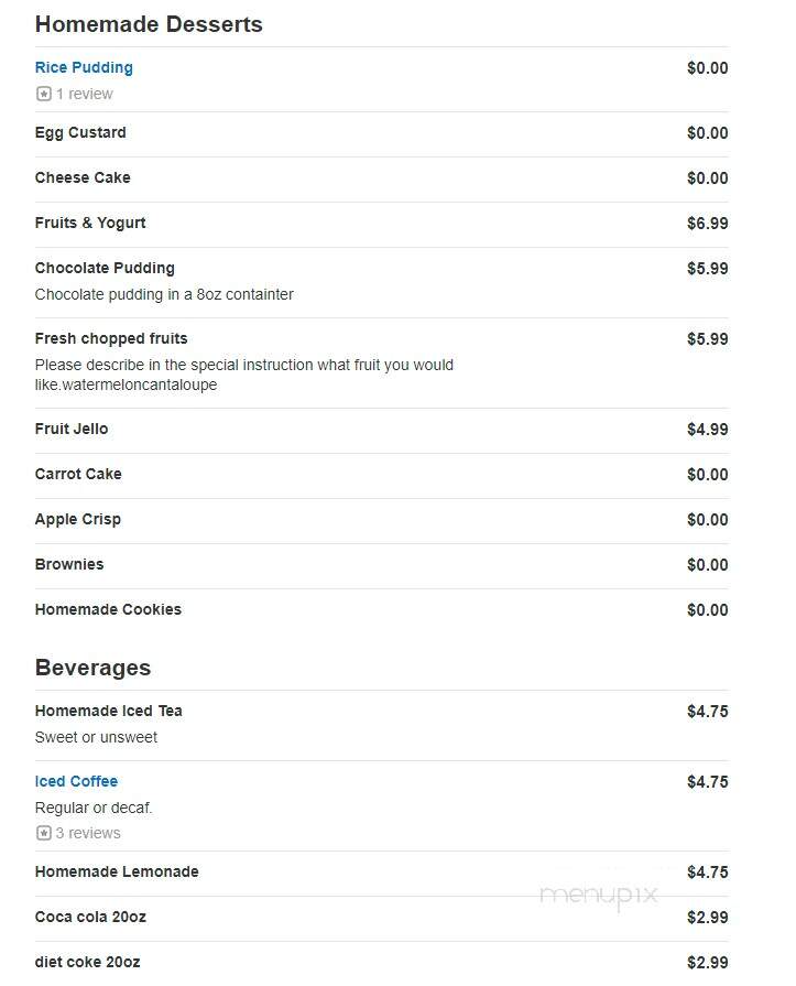 Hanstedt Delicatessen - Plainview, NY menu_pic