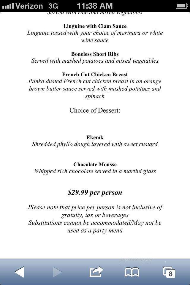 Overton's Seafood - East Norwalk, CT menu_pic