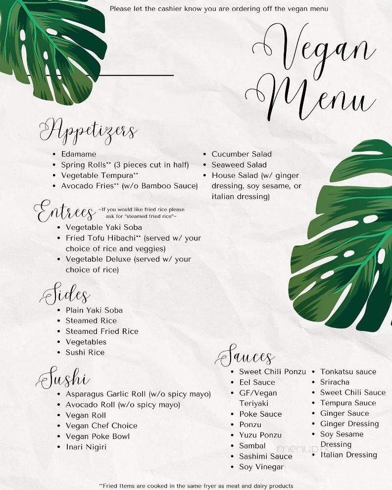 Bamboo Sushi Bar and Hibachi - Crestview, FL menu_pic