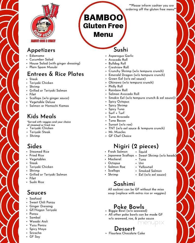 Bamboo Sushi Bar and Hibachi - Crestview, FL menu_pic