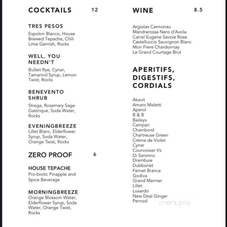 Three Penny Tap Room - Montpelier, VT menu_pic