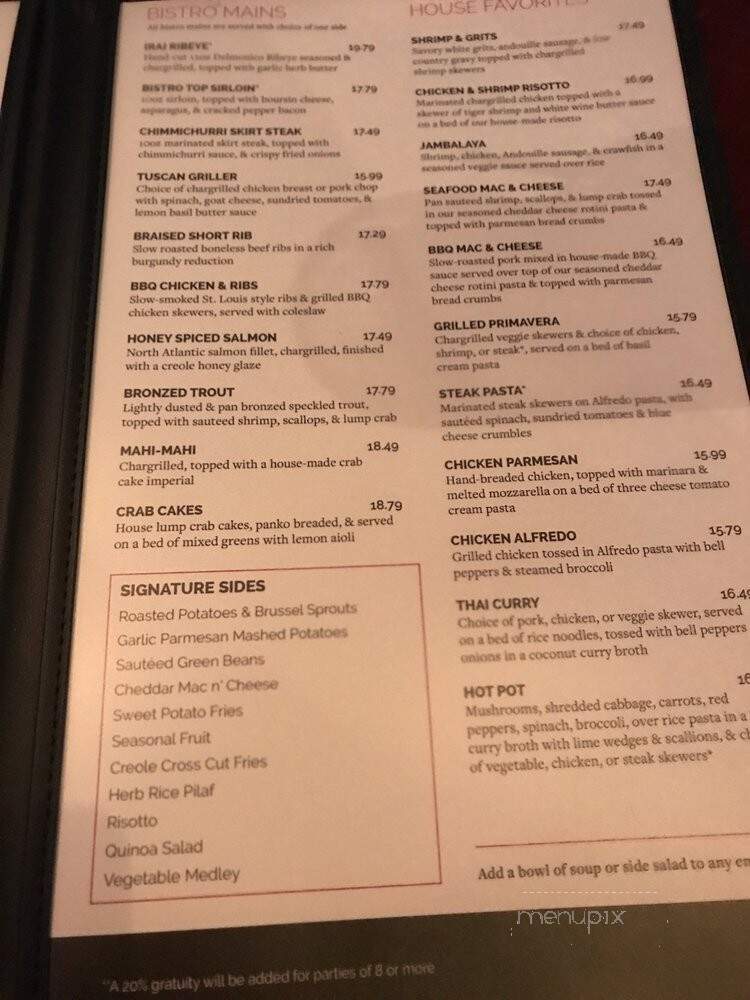 Robin Alexander: An American Bistro - Lynchburg, VA menu_pic