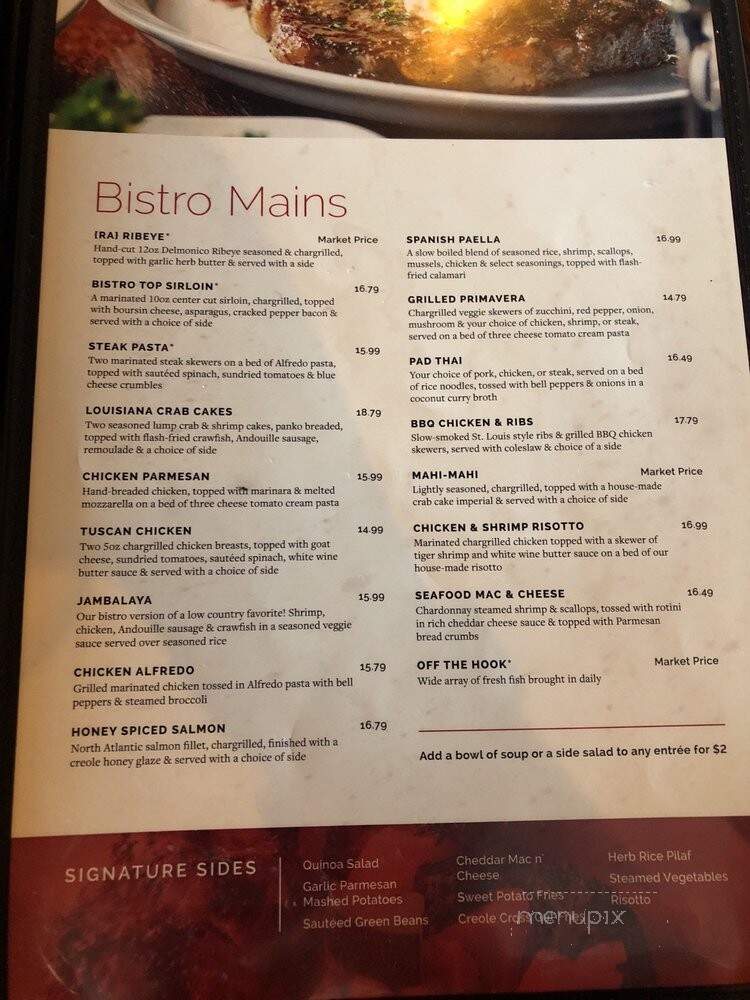 Robin Alexander: An American Bistro - Lynchburg, VA menu_pic