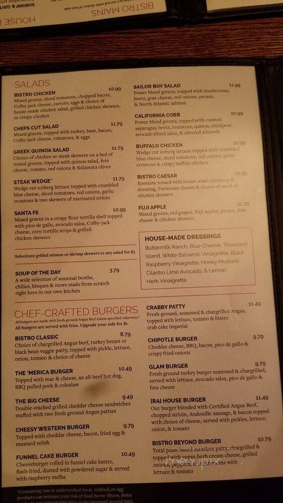 Robin Alexander: An American Bistro - Lynchburg, VA menu_pic