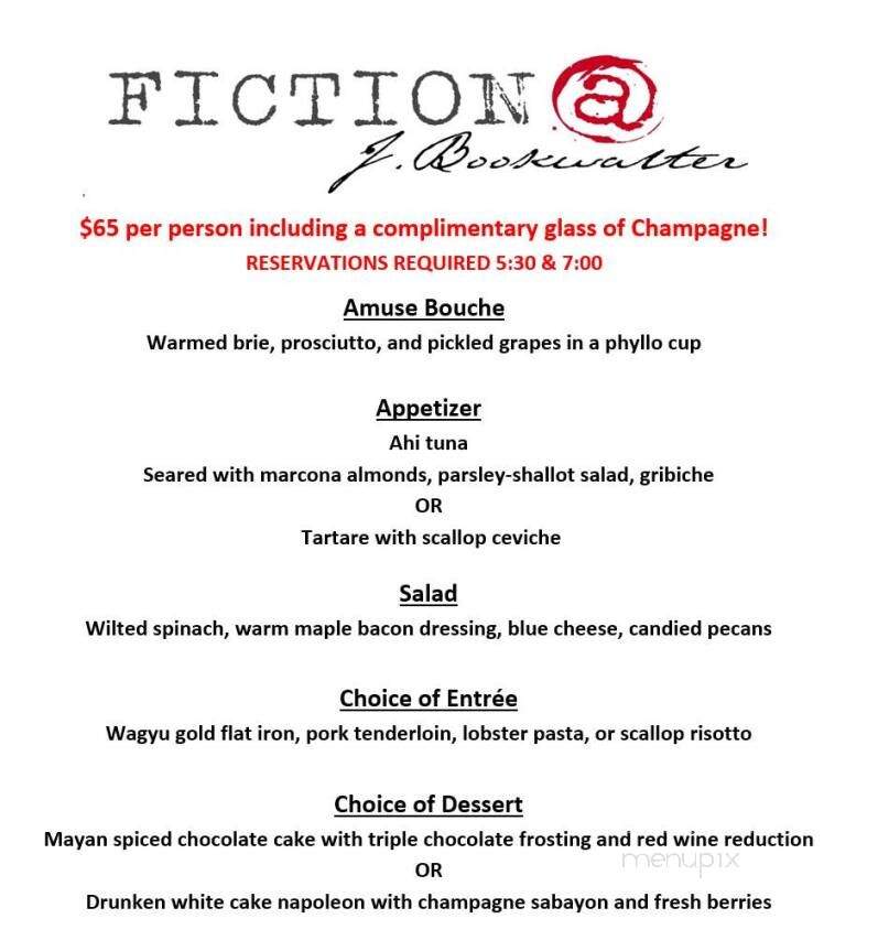 Bookwalter Winery - Richland, WA menu_pic