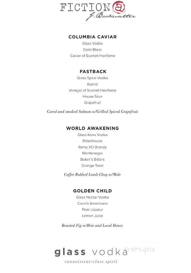 Bookwalter Winery - Richland, WA menu_pic