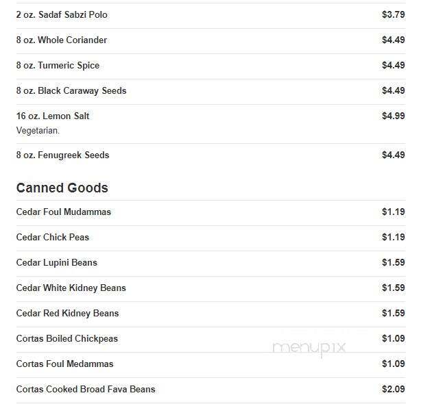 George's Bakery - Methuen, MA menu_pic