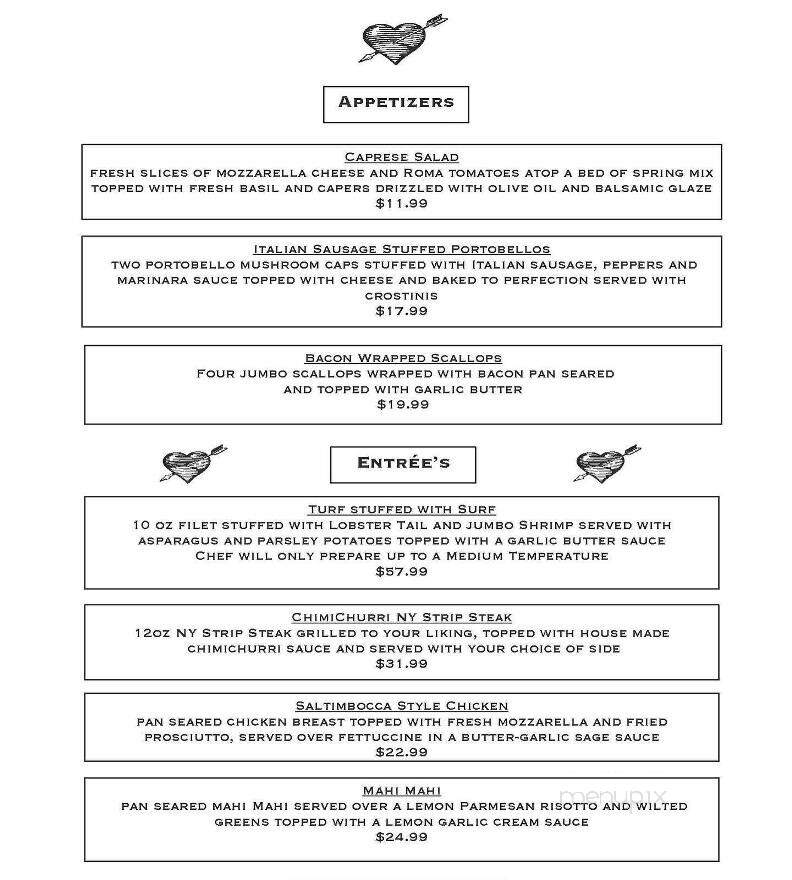 DiMarco's Bistro & Cantina - Uniontown, PA menu_pic