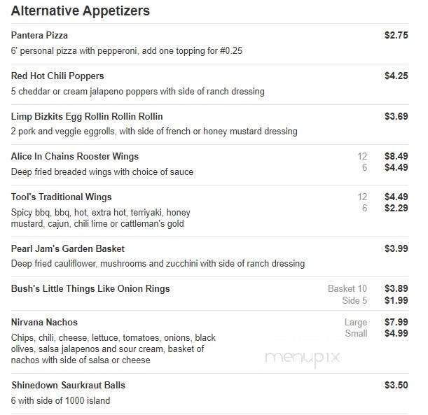Brick Towne Tavern - Sugarcreek, OH menu_pic