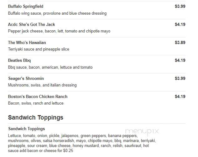 Brick Towne Tavern - Sugarcreek, OH menu_pic