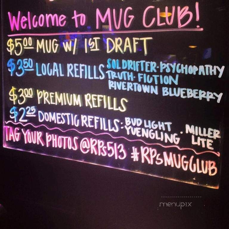 R.P. Mcmurphys - Cincinnati, OH menu_pic