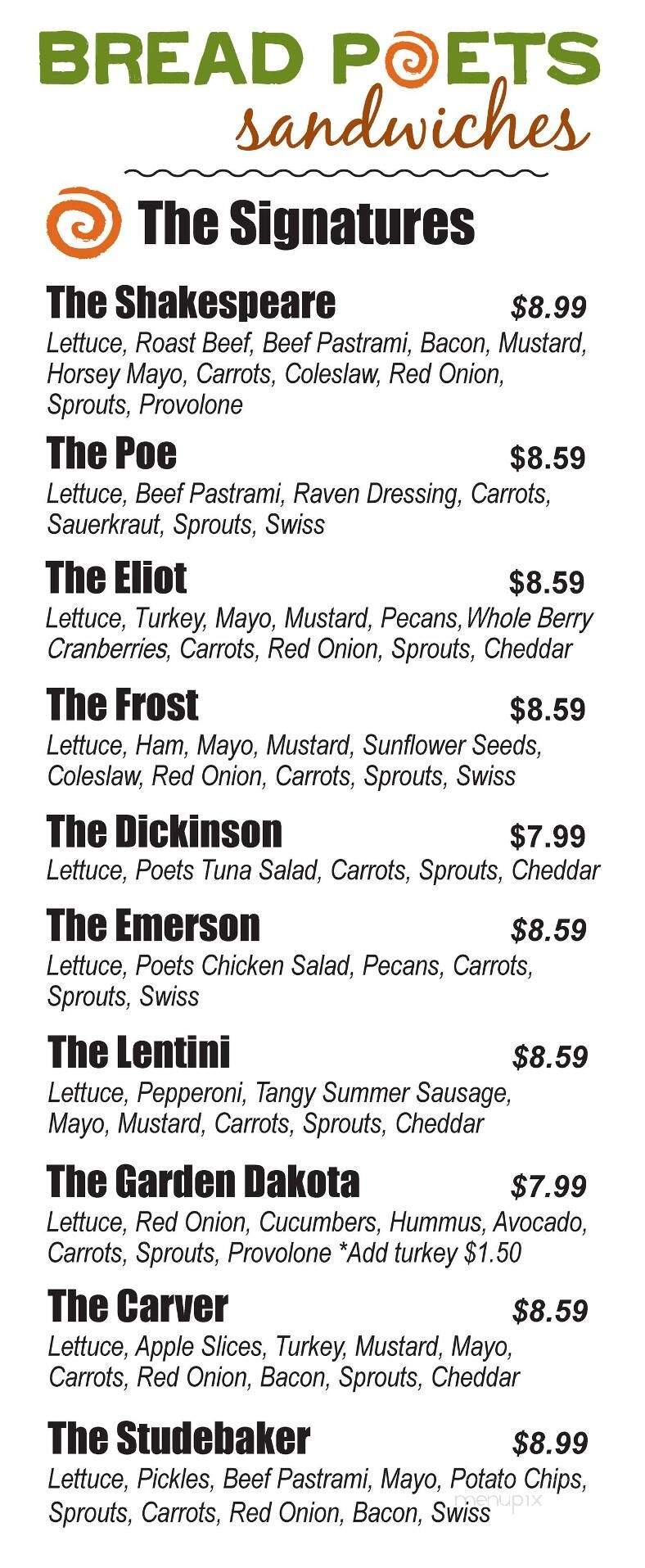 Bread Poets Baking Co - Bismarck, ND menu_pic