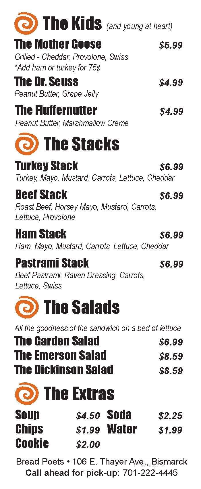Bread Poets Baking Co - Bismarck, ND menu_pic