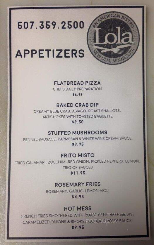 Lola's Larkspur Market - New Ulm, MN menu_pic