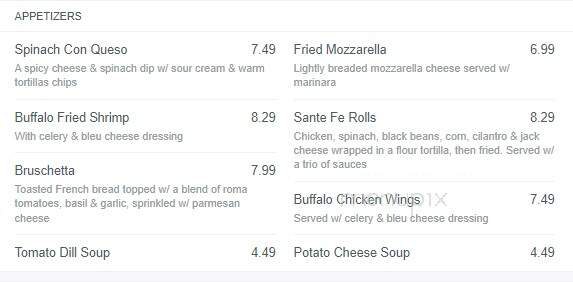Silver Spoon Cafe - Naples, FL menu_pic